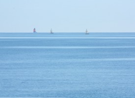 Sailboats on Mediterranean