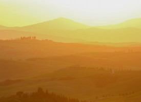 Tuscan gold sunset